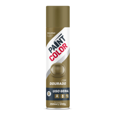 Tinta Spray Geral Dourado 350ml Paintcolor - Ref.551.0105