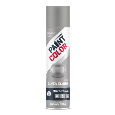 Tinta Spray Geral Cinza Claro 350ml Paintcolor - Ref.551.0127/551.0041