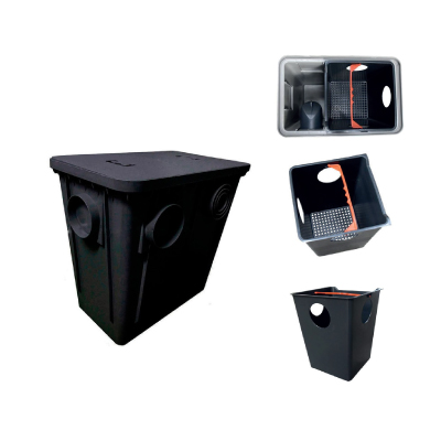 Caixa De Gordura Preta 52l 52x33x51cm Roma - Ref.6090 8