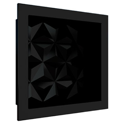Nicho Multiuso Efeito 3d 30x30cm Preto Cozimax - Ref.89974