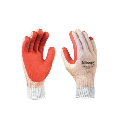 Luva Epi Latex Pro 600 Laranja/Branca T-09 G Mucambo - Ref.PA56600-9