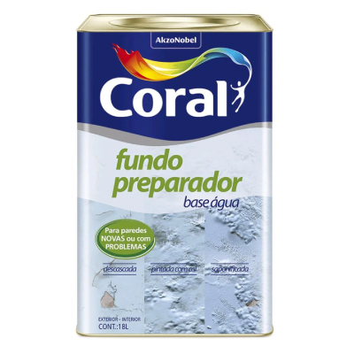 Fundo Preparador Parede Base Agua 18l Coral - Ref.5202618
