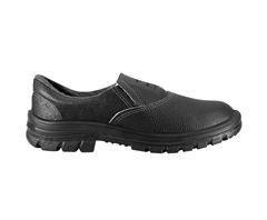 SAPATO COURO ELÁSTICO MONOD PRETA S/BICO 40 CARTOM - Ref.002114