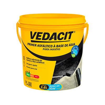 Primer Para Manta Asfaltica Base Agua 3,6l Vedacit - Ref.121833