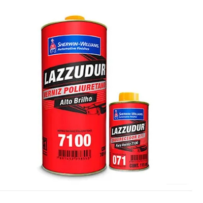 Verniz Pu Bi-Comp 7100 A+B 900ml Sherwin Williams - Ref.04.50.07100-521