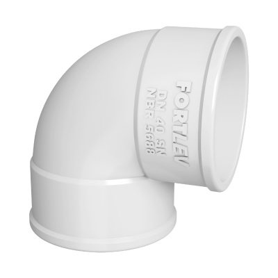 Joelho 90 Esgoto 40mm Fortlev - Ref.11130404