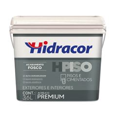 TINTA P/ PISO 3,6L CINZA ESCURO HPISO HIDRACOR - Ref.612300802
