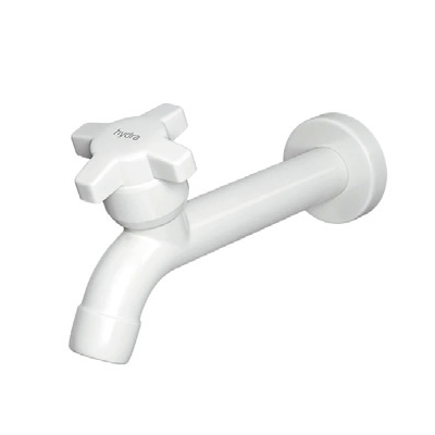 Torneira Uso Geral Longa Parede Branca Hydramax - Ref.1130.BRHMX