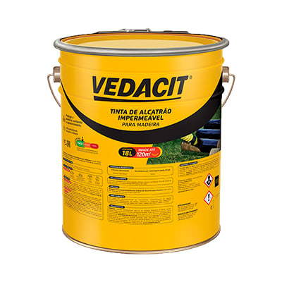 Tinta Alcatrão Impermeável 18L Vedacit - Ref.132418
