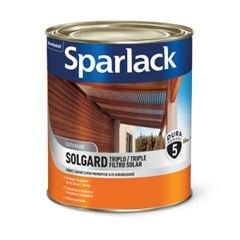 Verniz Solgard Triplo Filtro Solar Brilhante Mogno 0,9L Sparlack - Ref.5203136