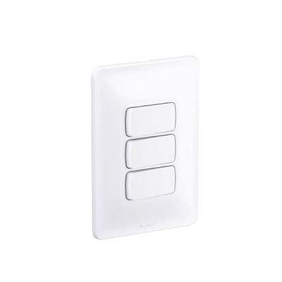 Interruptor Embutir 3teclas Branco Pial Zeffia Legrand - Ref.680102