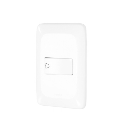 Pulsador Para Campainha Embutir 1 Tecla Branco Pial Pop Legrand - Ref.LGX040