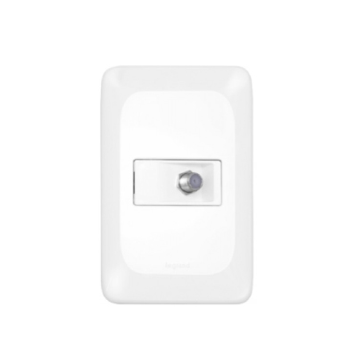 Tomada Embutir P/ Tv/Video Branca Pial Pop Legrand - Ref.LGX060