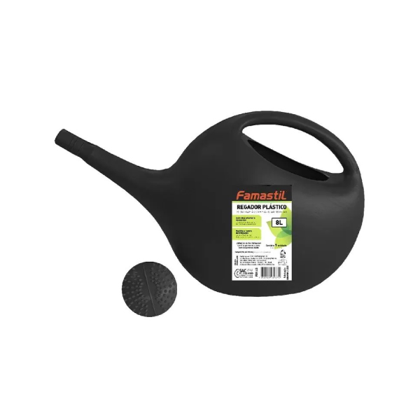 Regador Plástico 8l Preto Famastil - Ref.F89.43
