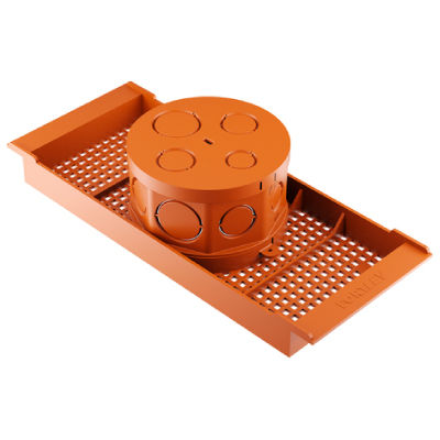 Caixa Luz Plastica P/Laje 25cm Laranja Fortlev - Ref.14620251