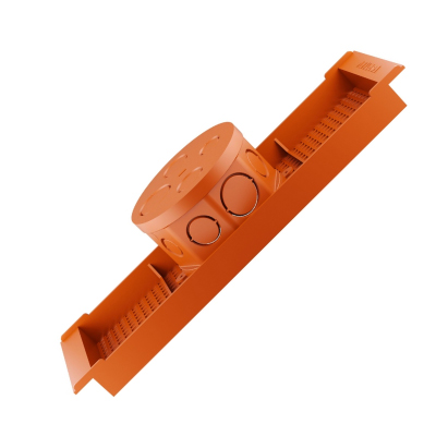 Caixa Luz Plastica P/Laje 30cm Laranja Fortlev - Ref.14620301