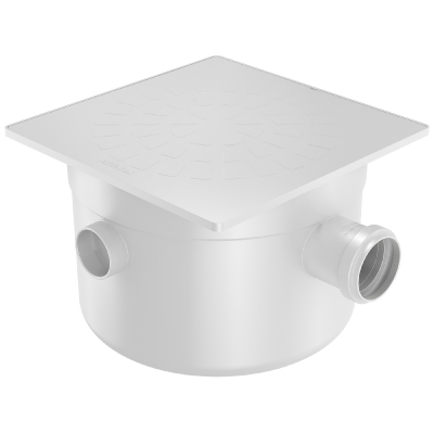 Caixa Sifonada/Quadrada/Branca/Tampa 250x172x50 Fortlev - Ref.11072151