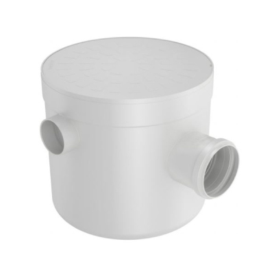 Caixa Sifonada/Redonda/Branca/Tampa 250x230x75 Fortlev - Ref.11572271