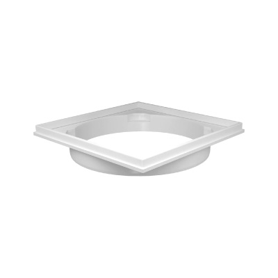 Porta Grelha Quadrada Branca 150mm Fortlev - Ref.11221501