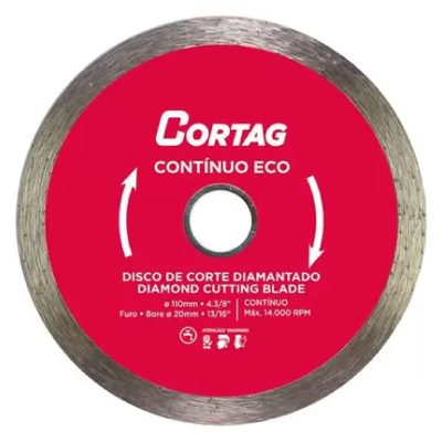 Disco Diamantado Liso Cortag - Ref.61548