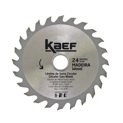 Serra Circular C/Widea 24 Dentes Kaef - Ref.60943