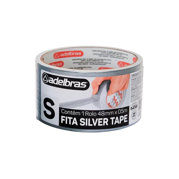 Fita Silver Tape 48x05 Prata Adelbras - Ref.0803080001