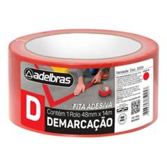 FITA DEMARCAÇÃO SOLO 48X14M VERMELHA ADELBRAS