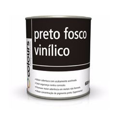PRETO FOSCO VINILICO S/ CATALISADOR 600ML MAXI RUBBER
