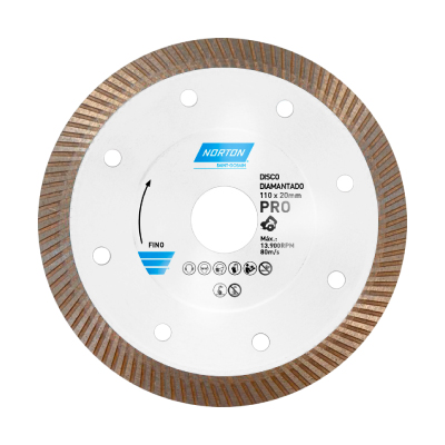 Disco Diamantado Fino Porcelanato Norton - Ref.000000070184607598