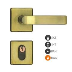 FECHADURA INTERNA ITALY ROSETA QUAD OXI SILVANA - Ref.90378