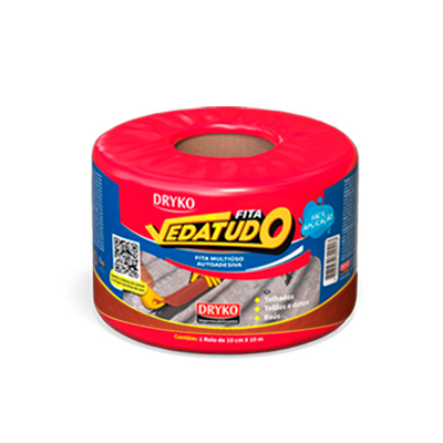 Fita Impermeabilizante Aluminio Multiuso Vedatudo 10cm 10m Dryko - Ref.FVD10