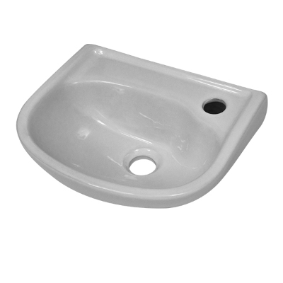 Lavatório Suspenso Pequeno 37x31cm Branco M01 Luzarte - Ref.I1.LAS.1.4.1