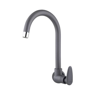 Torneira Pia Parede Bica Movel Allure Cinza Fosco Viqua - Ref.1170322