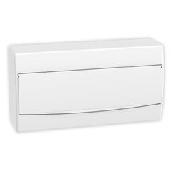 QUADRO DISTRIBUIÇÃO 18 DISJUNTORES SOBREPOR S/ BARRAMENTO BRANCO SOPRANO