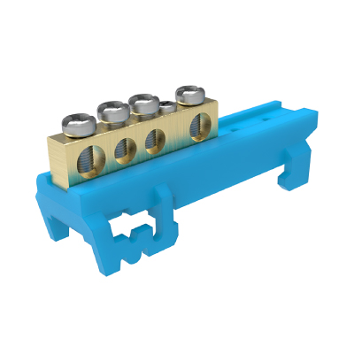 Barramento Neutro Universal C/12 Furos Azul Soprano - Ref.05137.6025.12