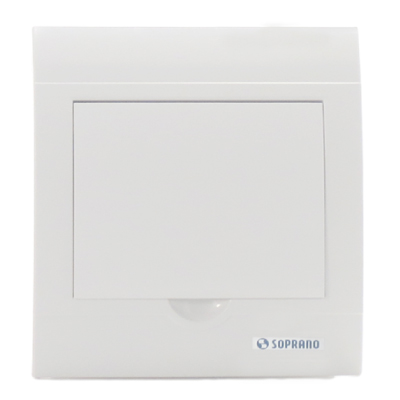 Quadro Distribuição Embutir 04 Disjuntores S/ Barramento Branco Soprano - Ref.05129.0004.11