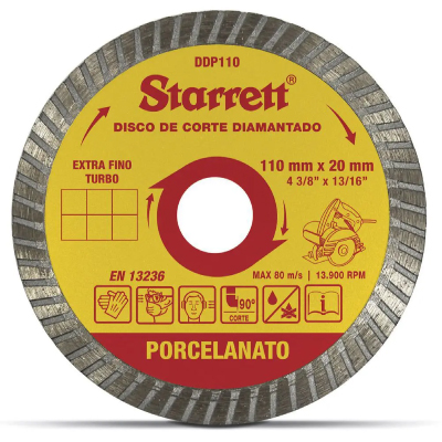 Disco Diamantado Porcelanato 110x20mm 4.3/8x13/16 Starret - Ref.DDP110