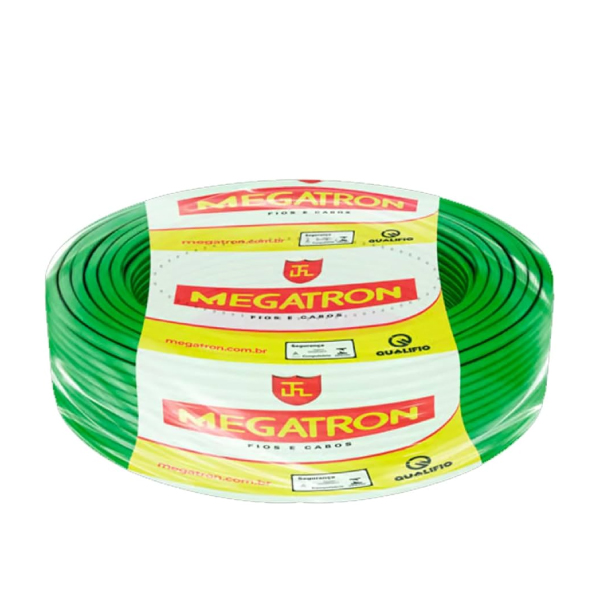 Cabo Flexível 750v 100m 25,00mm Verde Megatron - Ref.7951