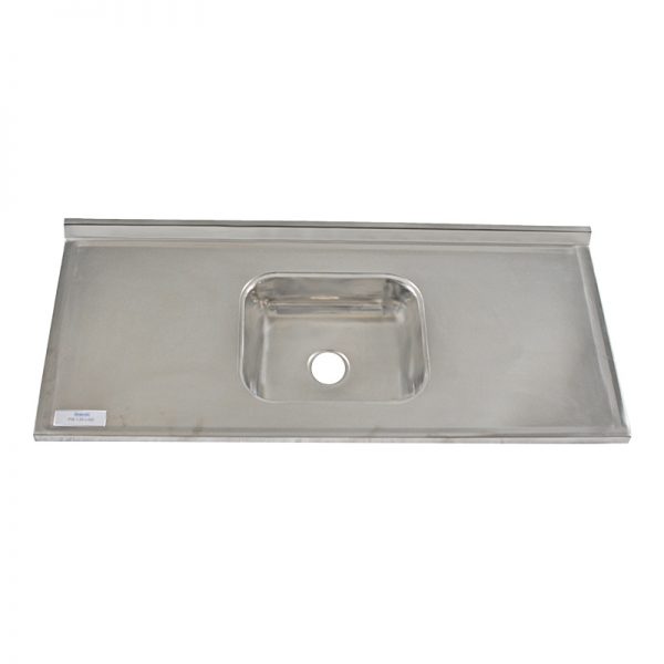 Pia Inox Concretada Lisa 1.00m Aço 430 Branox - Ref.4310054L