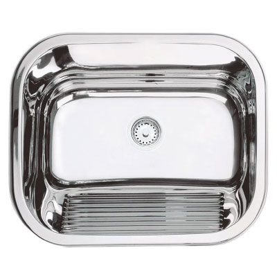 Tanque Inox Polido 50x40cm Branox - Ref.TANQUESOB01