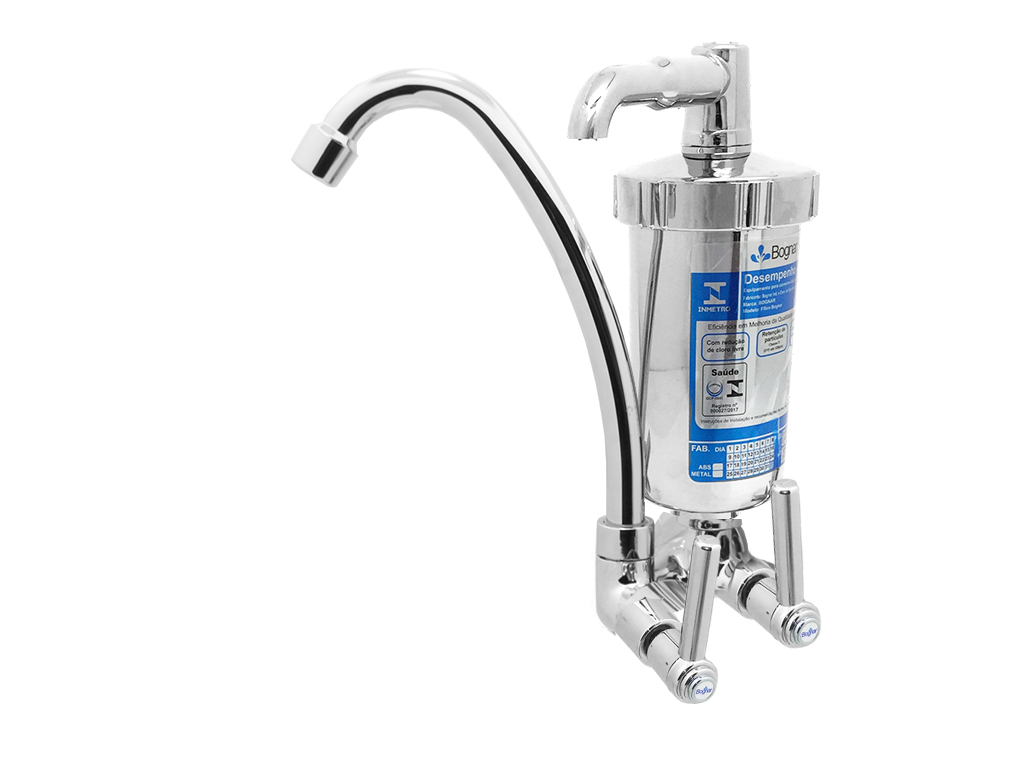 Torneira C/Purificador Parede Bica Movel Soft 1/4v Bognar - Ref.31695