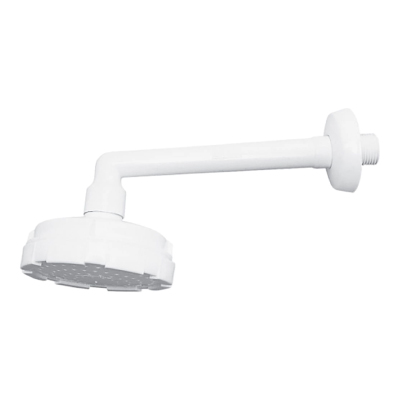 Chuveiro Plástico 4” C/Braço Branco Astra - Ref.CV41