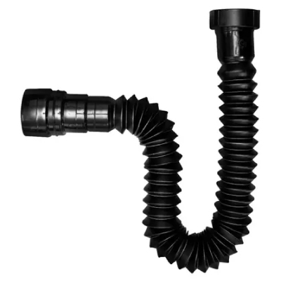 Sifão Sanfonado Simples C/Adaptador Universal Preto Astra - Ref.SSUM3