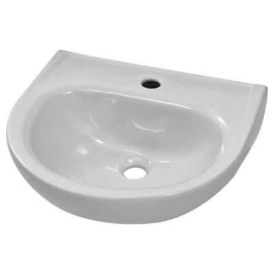 Lavatório P/Coluna Cinza 35x40cm Evora Luzarte - Ref.I1.LAV.1.0.2