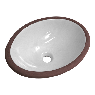 Cuba Oval Embutir M01 40,5x31cm Branco Luzarte - Ref.I1.COE.9.4.1