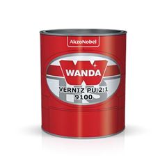 VERNIZ BI-COMPONENTE 9100 SEM CATALISADOR PU 2:1 AS 900ML WANDA