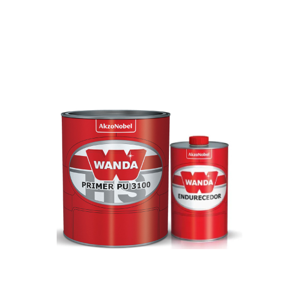 Primer Pu 3100 Kit A+B Cinza Medio 900ml Wanda - Ref.000000000000544377