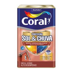 RESINA IMPERMEABILIZANTE SOL&CHUVA 18L INCOLOR CORAL - Ref.5715013