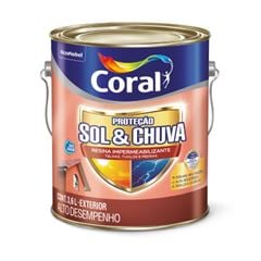 RESINA IMPERMEABILIZANTE SOL&CHUVA 3,6L VERMELHO OXIDO CORAL