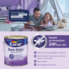 VERNIZ BEM ESTAR ANTIMOSQUITO 3,6L CORAL - Ref.5683984